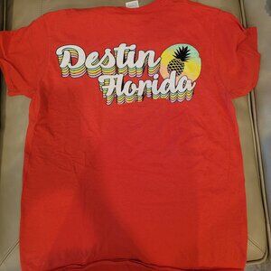 Retro Destin Florida T Shirt Vibrant Colors Size Medium Woman